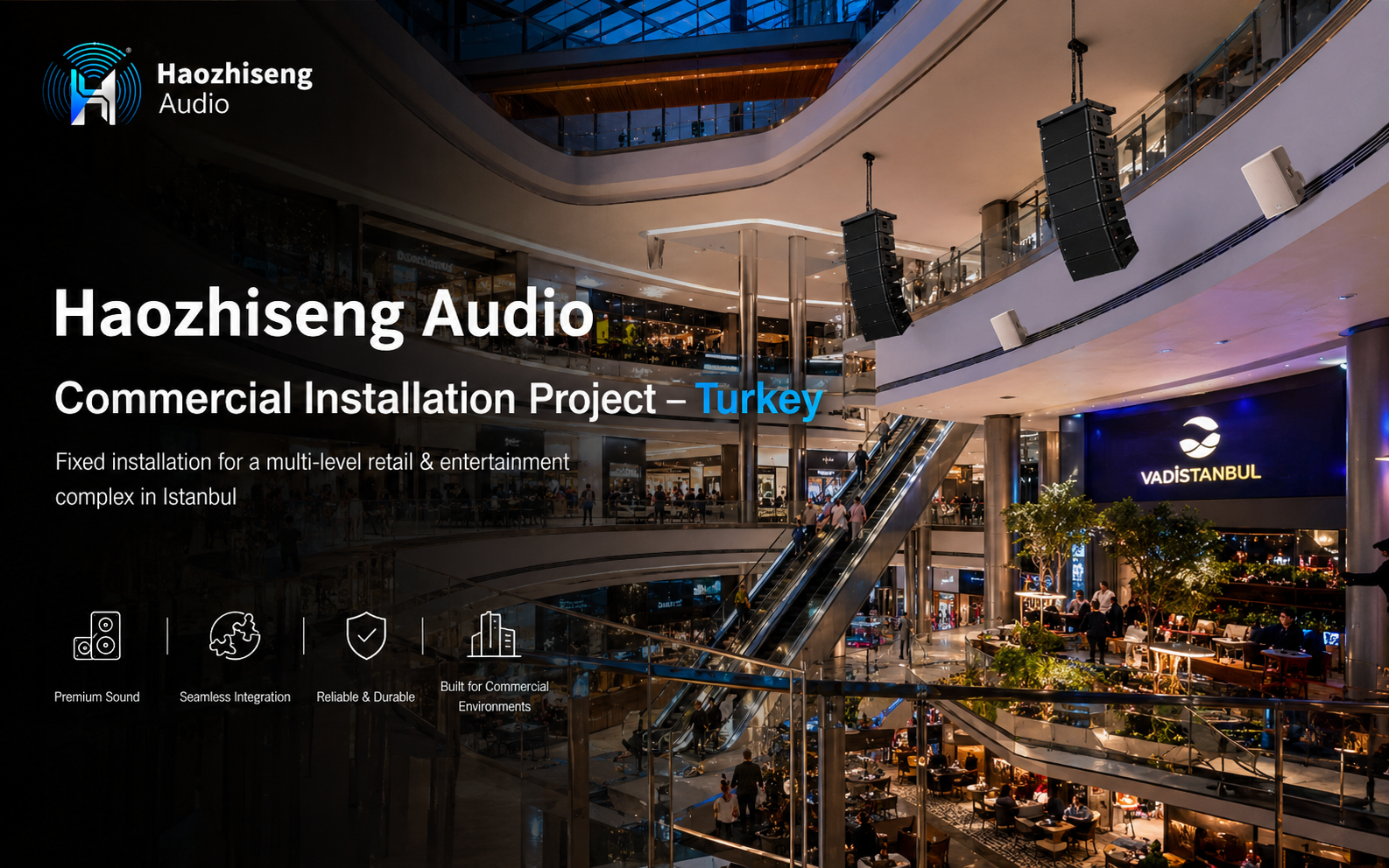 Commercial installation in Turkey -- multi-floor retail and entertainment complex