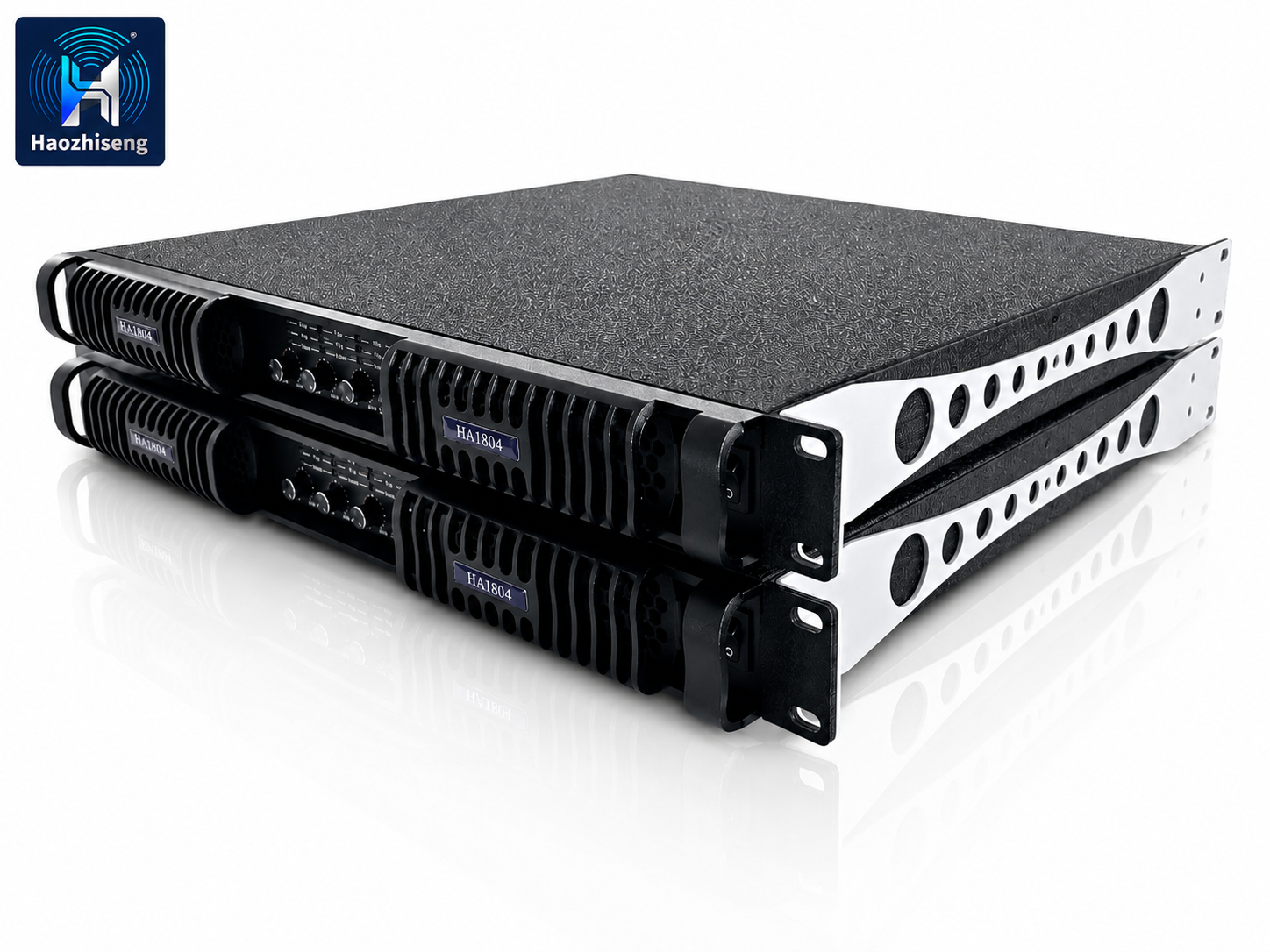 HA1804 18000W 4-Channel 1U Class D Stereo Power Amplifier with PFC
