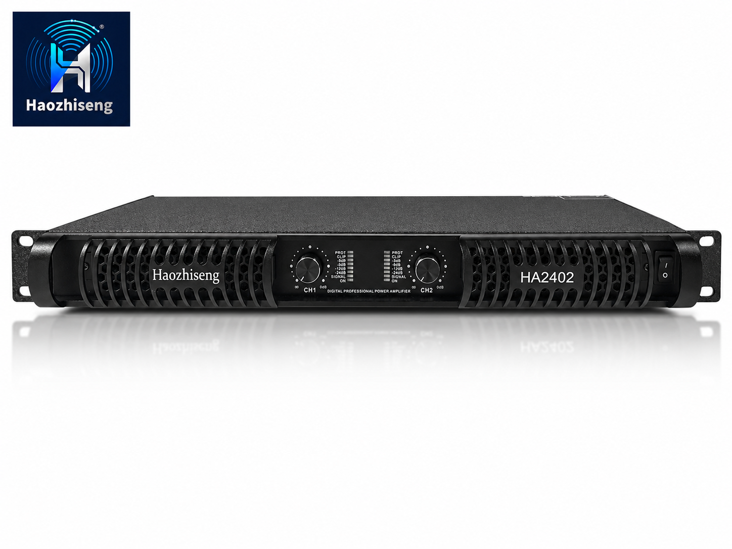 HA2402 12600W 2-Channel 1U Class D PA Subwoofer Power Amplifier