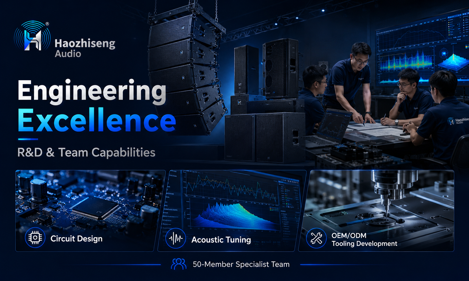 Haozhiseng Audio R&D and engineering team