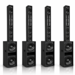 CY65 & CY12SUB 2-Way 6×5-Inch Active Compact Column Speaker Sound System with Powered Subwoofer