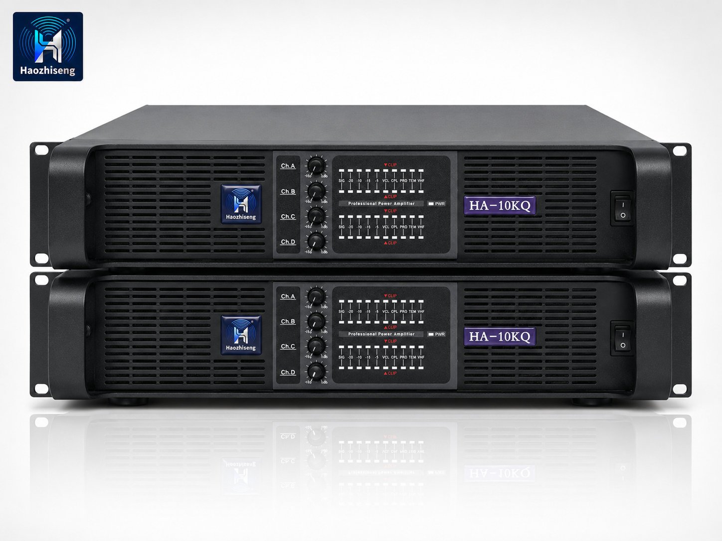 HA10KQ 10000W 4-Channel Professional Audio Power Amplifier with PFC Switching Power Supply