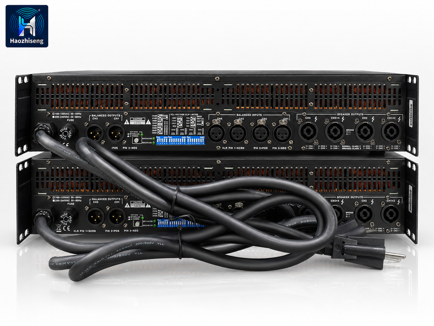 HA10KQ 10000W 4-Channel Professional Audio Power Amplifier with PFC Switching Power Supply