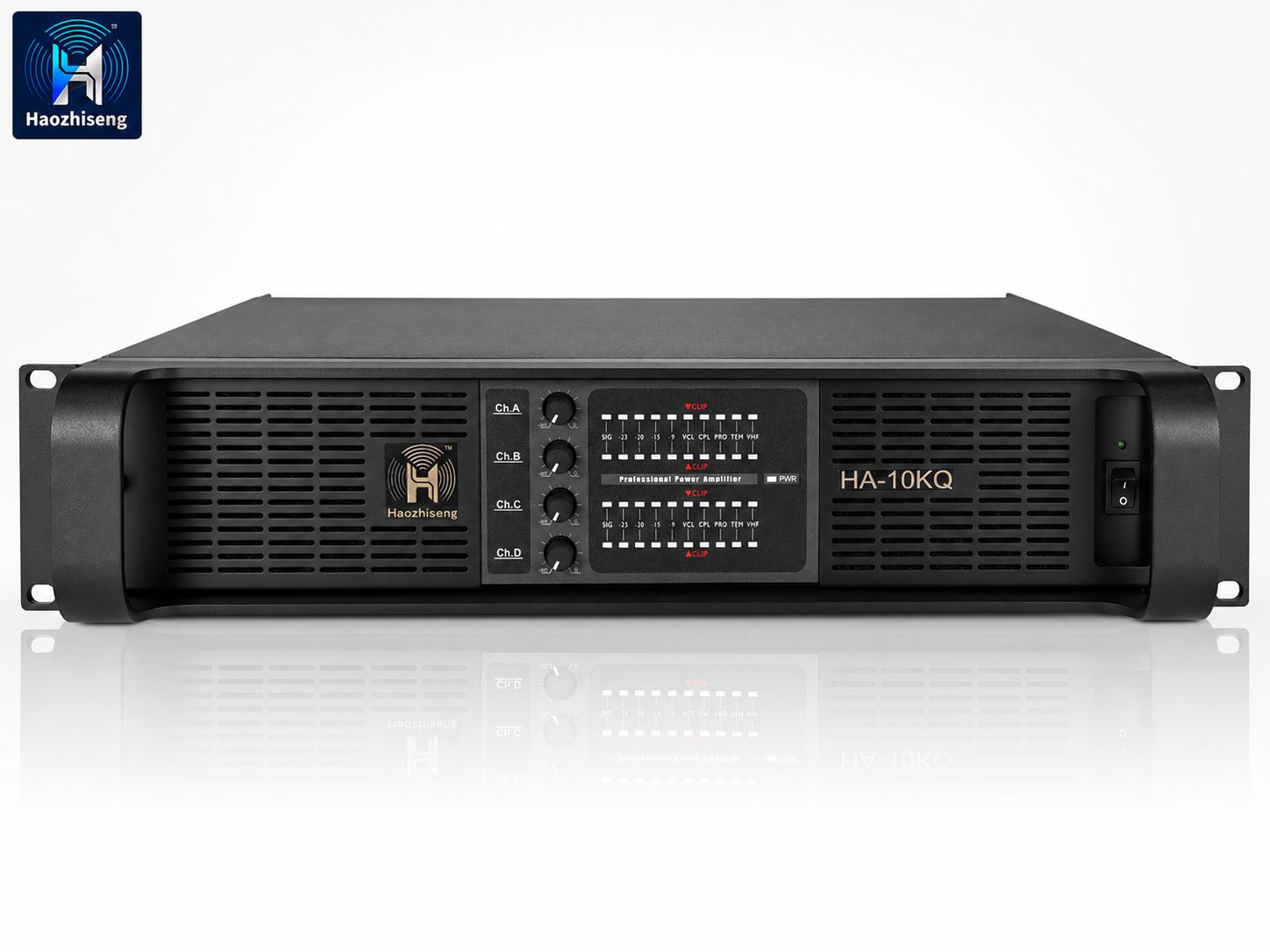 HA10KQ 10000W 4-Channel Professional Audio Power Amplifier with PFC Switching Power Supply