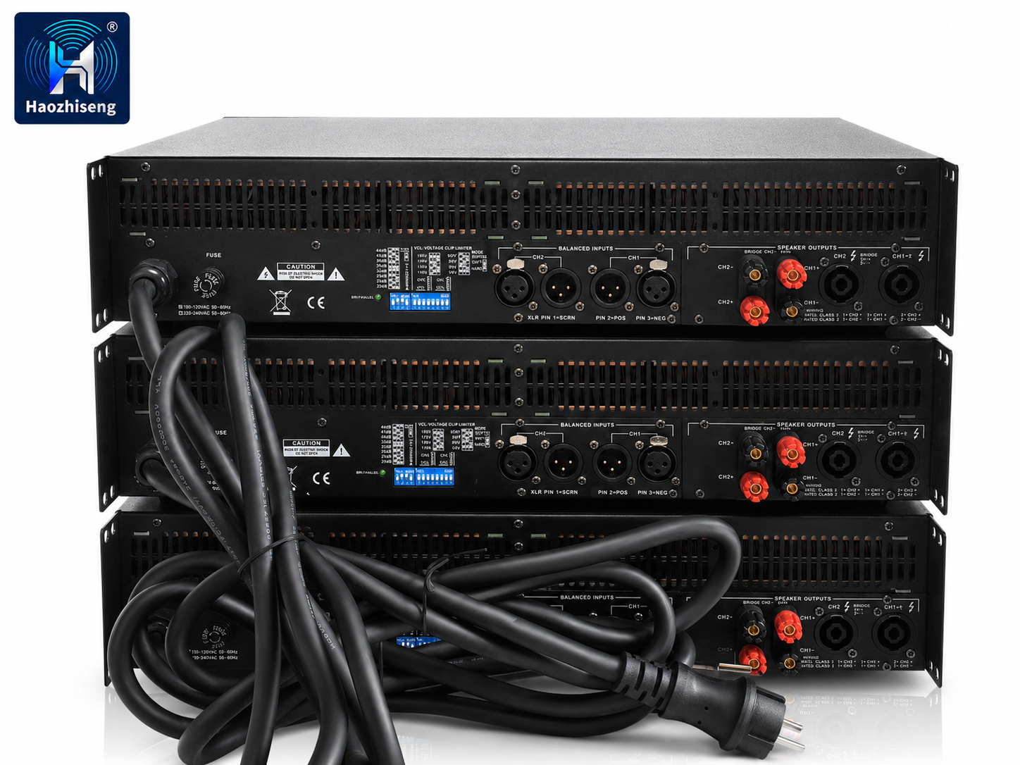 HA14K 14000W 2-Channel Professional Subwoofer Power Amplifier with PFC Switching Power Supply