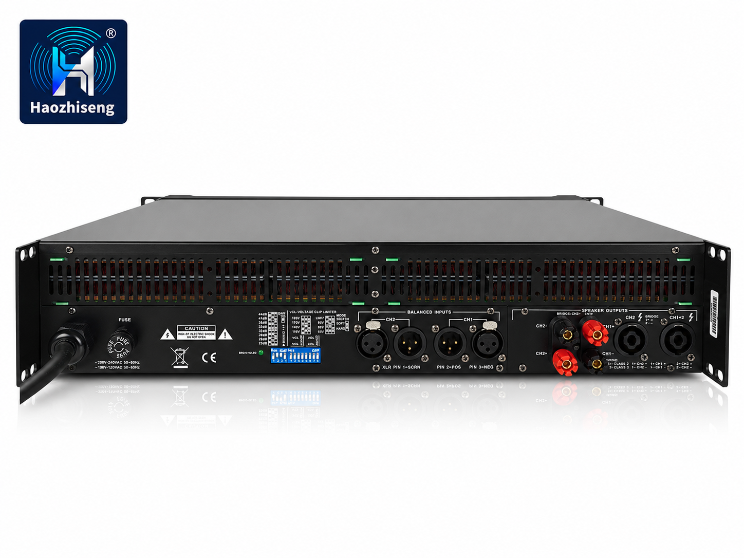 HA14K 14000W 2-Channel Professional Subwoofer Power Amplifier with PFC Switching Power Supply