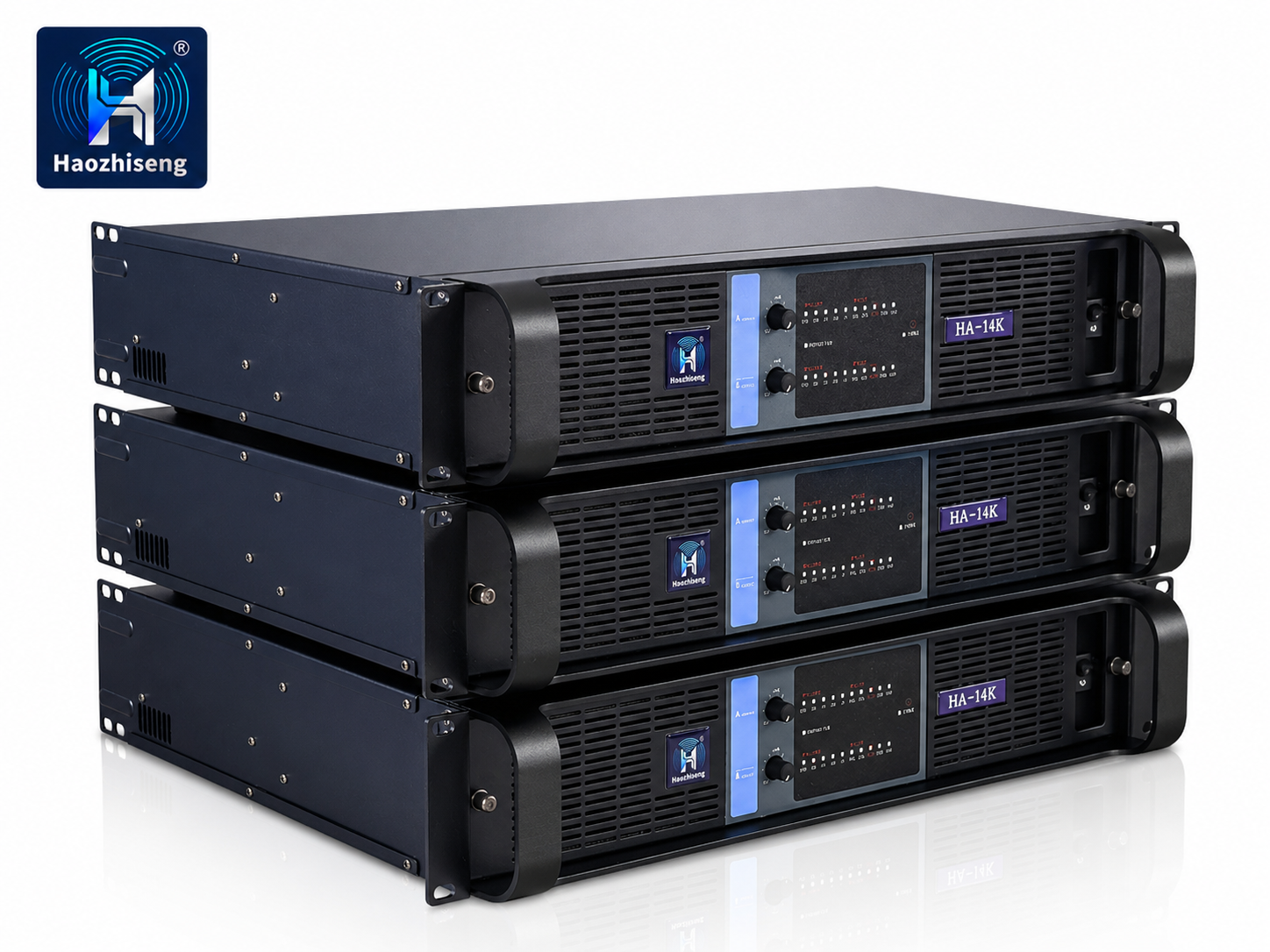 HA14K 14000W 2-Channel Professional Subwoofer Power Amplifier with PFC Switching Power Supply