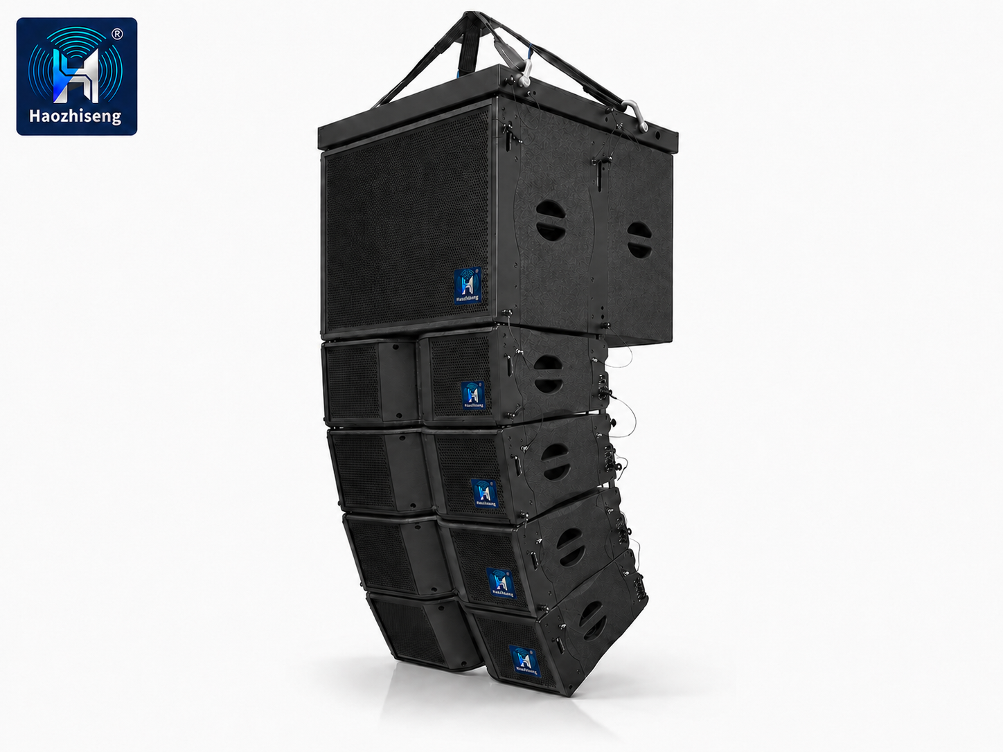 HA208 Dual 8-Inch Self-Powered Active Line Array Speaker System