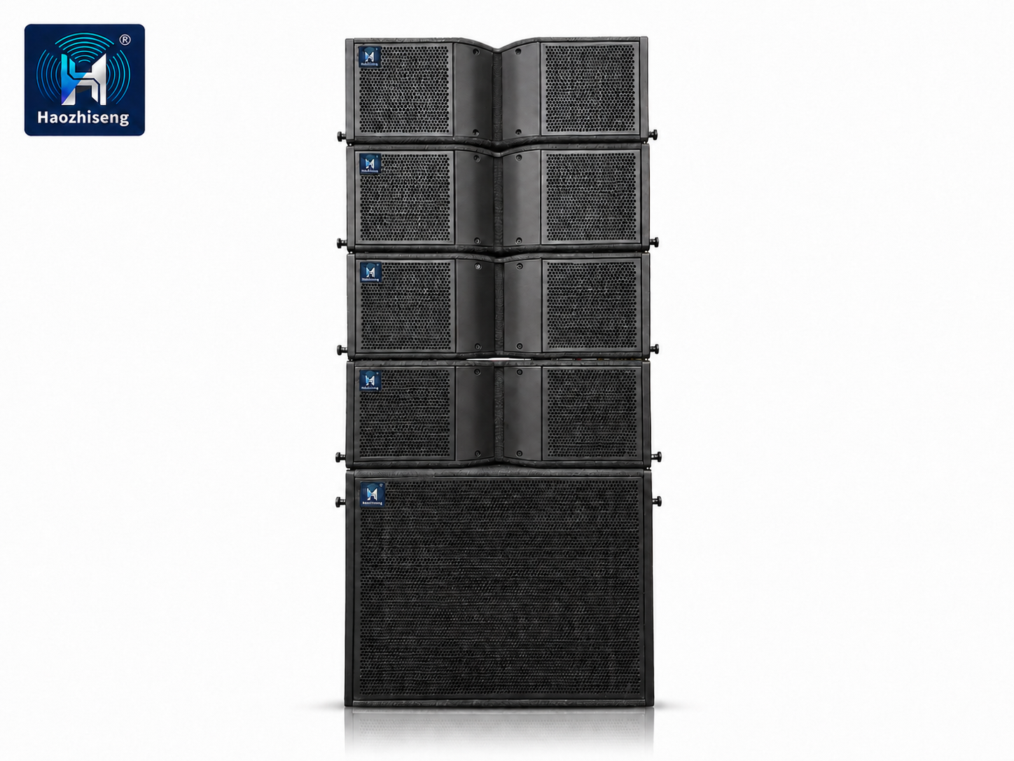 HA208 Dual 8-Inch Self-Powered Active Line Array Speaker System
