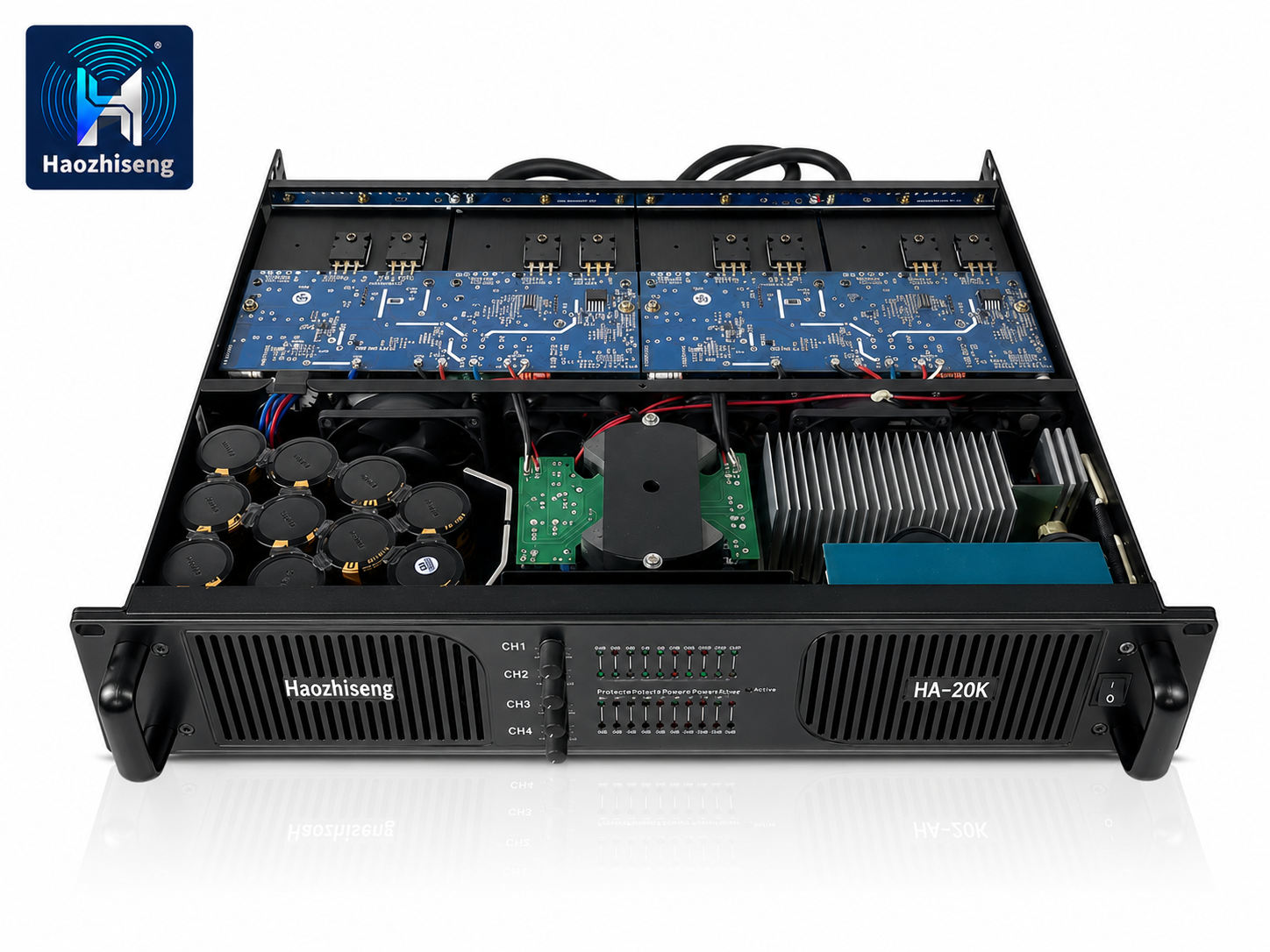 HA20K 4-Channel 20000W Class-D DJ Subwoofer Power Amplifier