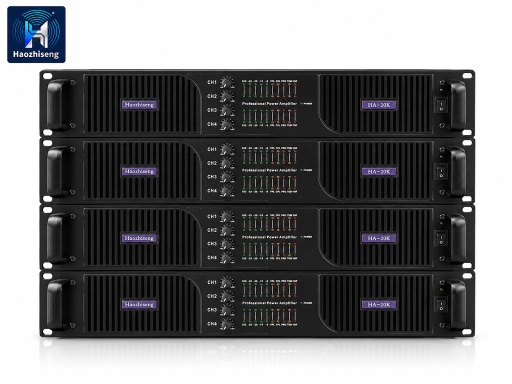 HA20K 4-Channel 20000W Class-D DJ Subwoofer Power Amplifier
