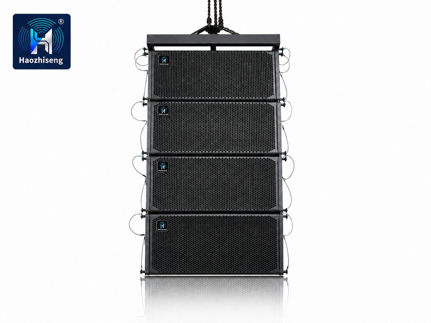 HA310P Dual 10-Inch 3-Way Self-Powered Active Line Array PA Speaker System