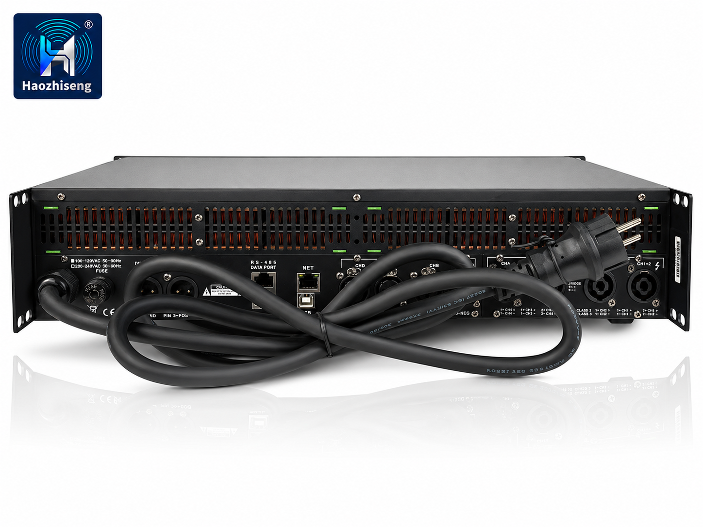 HADSP10KQ 10000W 4-Channel Class-D DSP Professional Power Amplifier with Ethernet Control