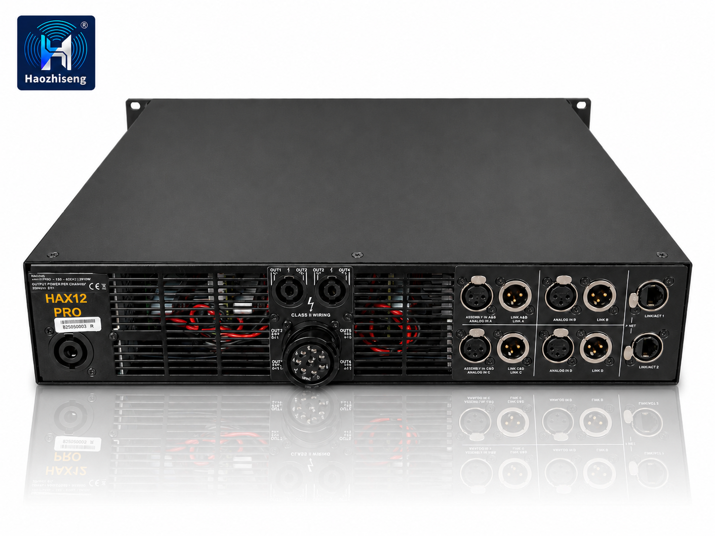HAX12 PRO 12000W 4-Channel Class-D DSP Professional Audio Power Amplifier