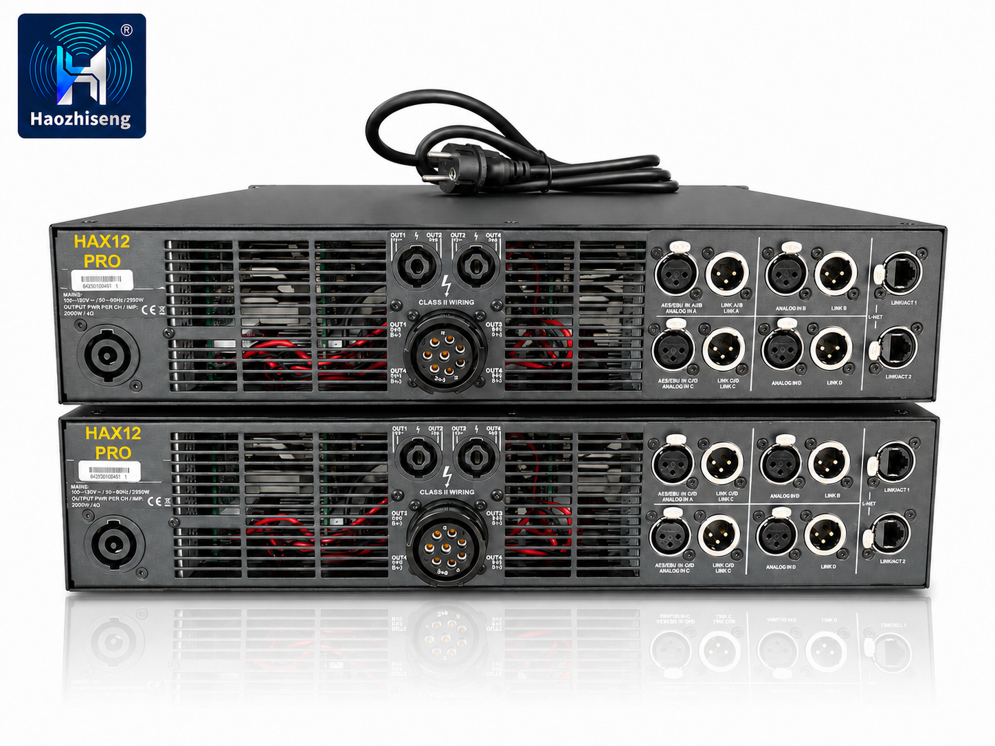 HAX12 PRO 12000W 4-Channel Class-D DSP Professional Audio Power Amplifier