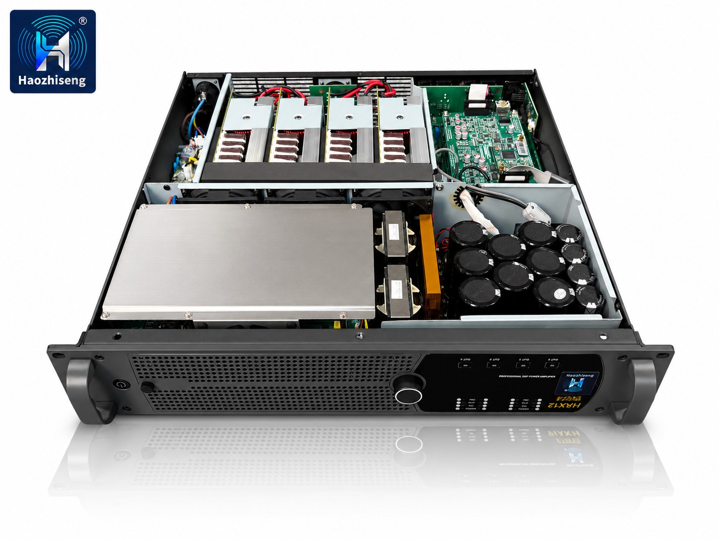HAX12 PRO 12000W 4-Channel Class-D DSP Professional Audio Power Amplifier
