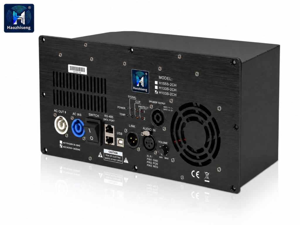 H133S-2CH 1700W + 550W 2-Channel Class D DSP Plate Amplifier Module for Active PA & Line Array Speakers