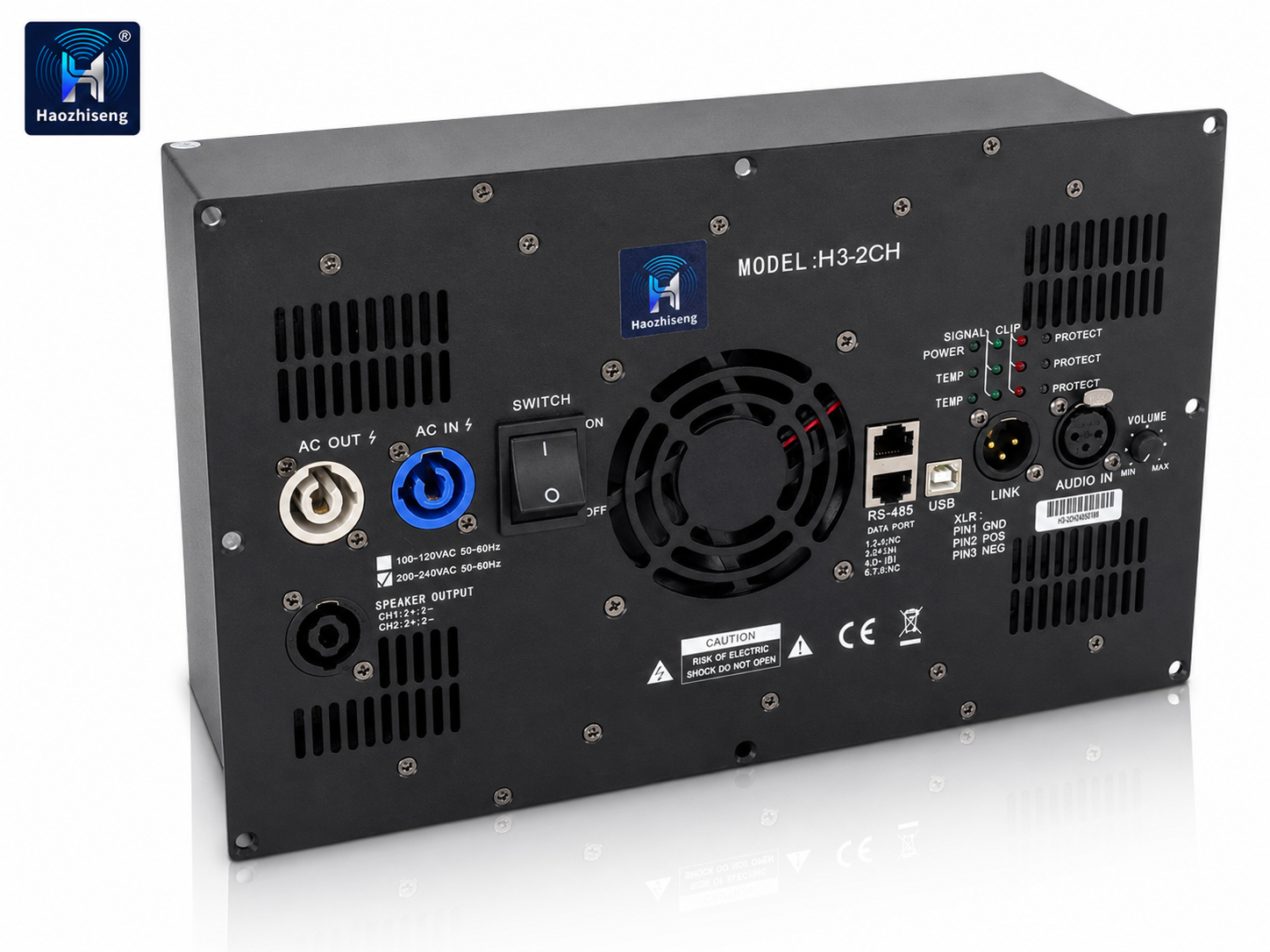 H3-2CH 2 × 1800W 2-Channel Class D DSP Amplifier Module for Active Subwoofers