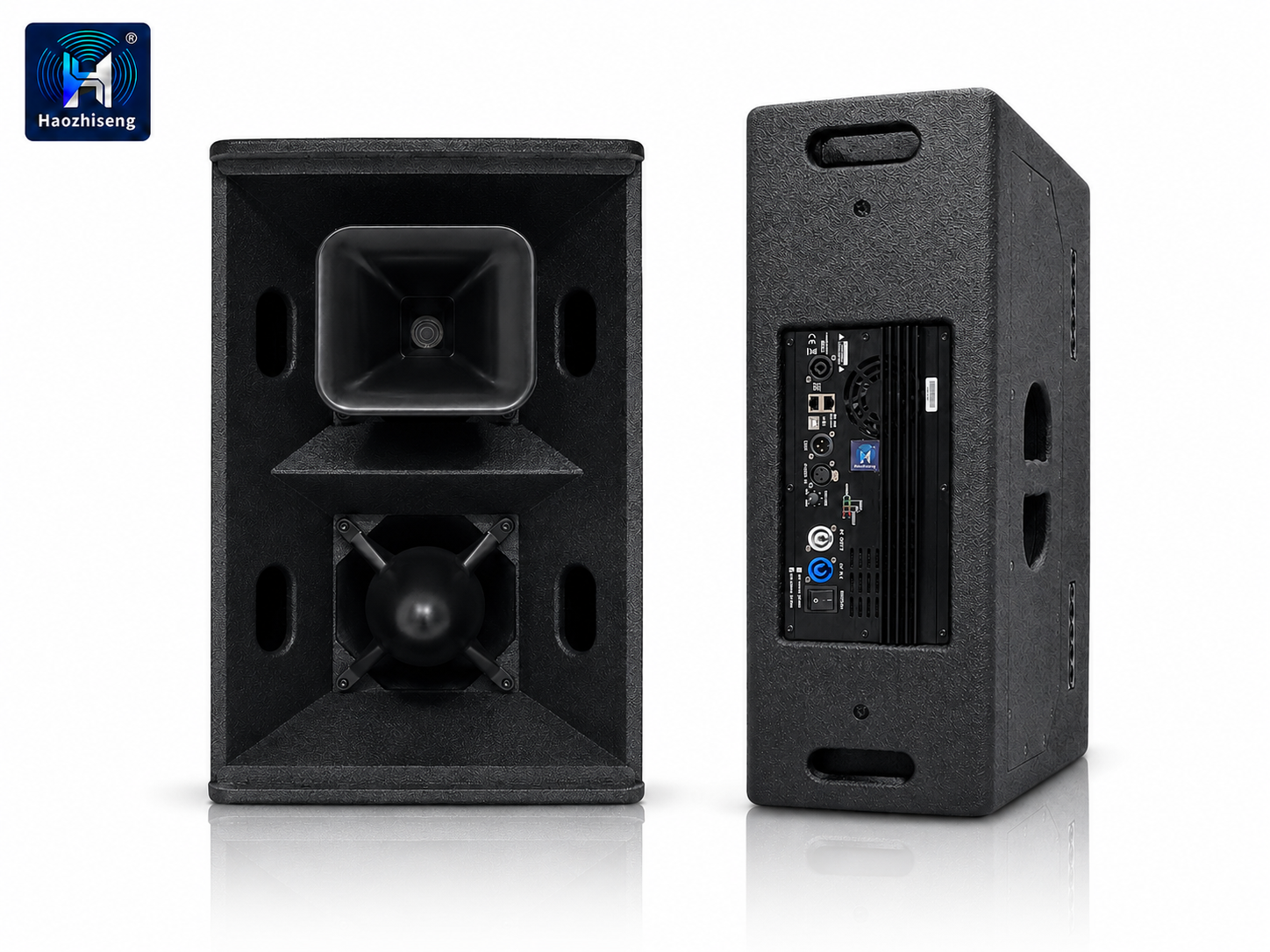 HA212 Dual 12-Inch Active Point Source Speaker with DSP for Professional PA, DJ & Live Sound Systems