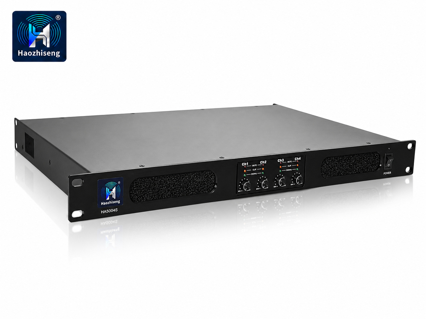 HA5004S 1U 4-Channel Class D Professional Power Amplifier for Live Sound, Touring & Installation