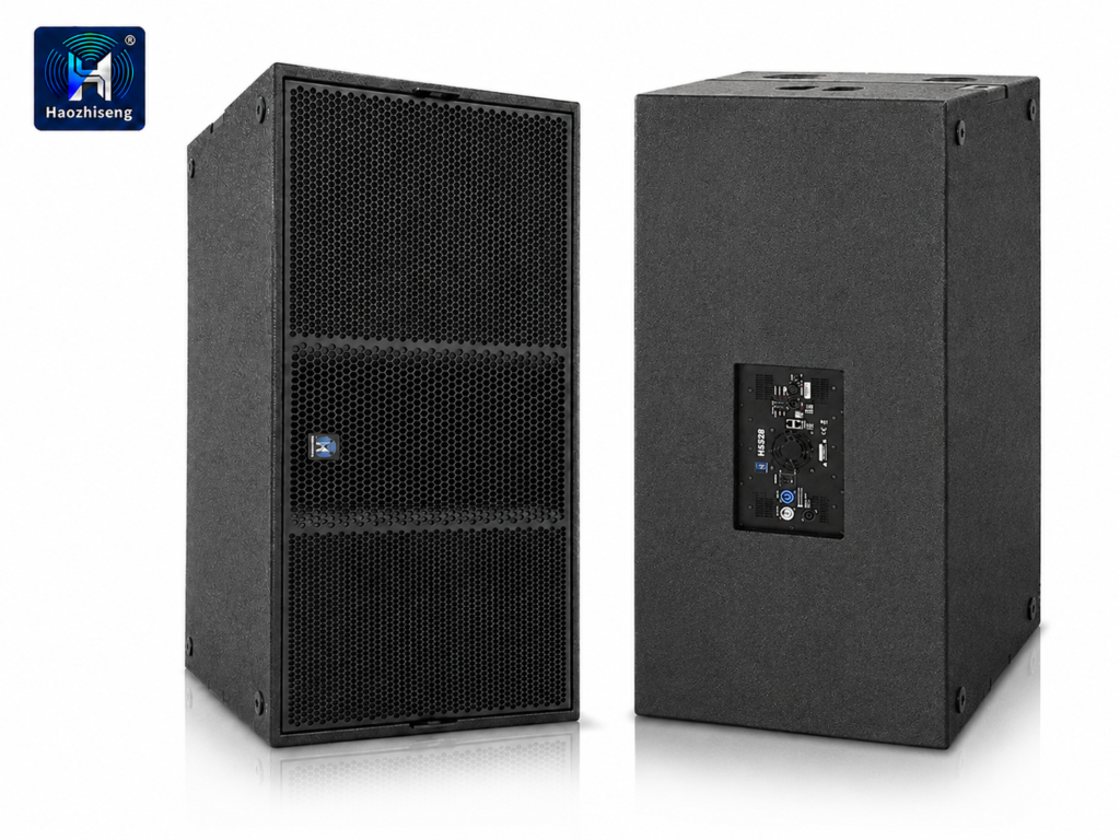 HAS28 3200W Dual 18-Inch Active Subwoofer Speaker Professional Self-Powered Subwoofer for DJ, Live Sound, Stage & Touring Audio Systems