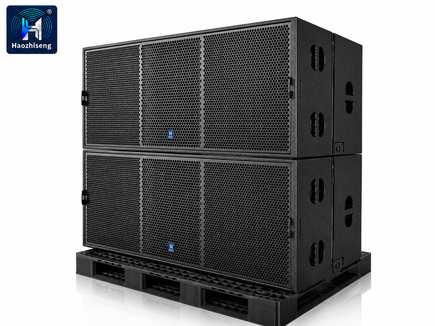 HAS28 3200W Dual 18-Inch Active Subwoofer Speaker Professional Self-Powered Subwoofer for DJ, Live Sound, Stage & Touring Audio Systems
