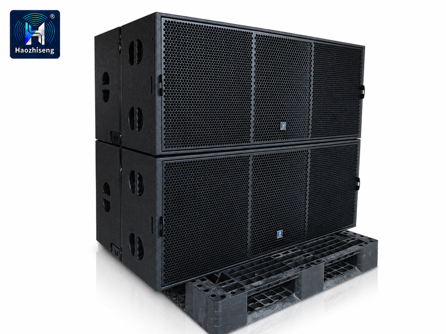 HAS28 3200W Dual 18-Inch Active Subwoofer Speaker Professional Self-Powered Subwoofer for DJ, Live Sound, Stage & Touring Audio Systems