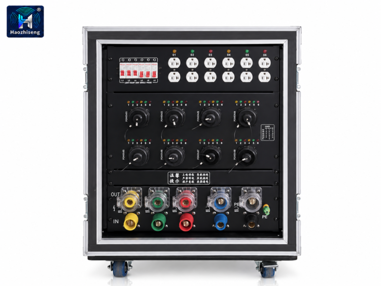 400A Three-Phase Power Distribution Cabinet with Cam-Lok Input and 19-Pin Outputs
