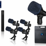7-Piece Professional Drum Microphone Kit with Kick, Tom/Snare and Overhead Mics