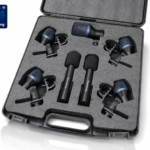 7-Piece Professional Drum Microphone Kit with Kick, Tom/Snare and Overhead Mics