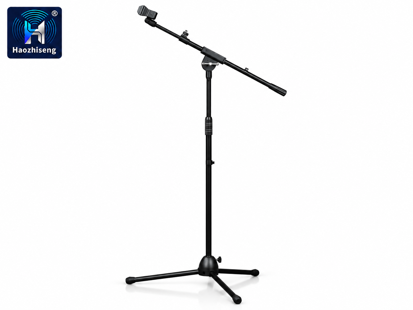 BY-750 Heavy-Duty Adjustable Boom Microphone Floor Stand