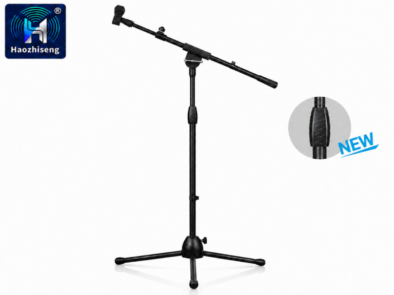 BY-760 Professional Adjustable Boom Microphone Floor Stand with Tripod Basefile
