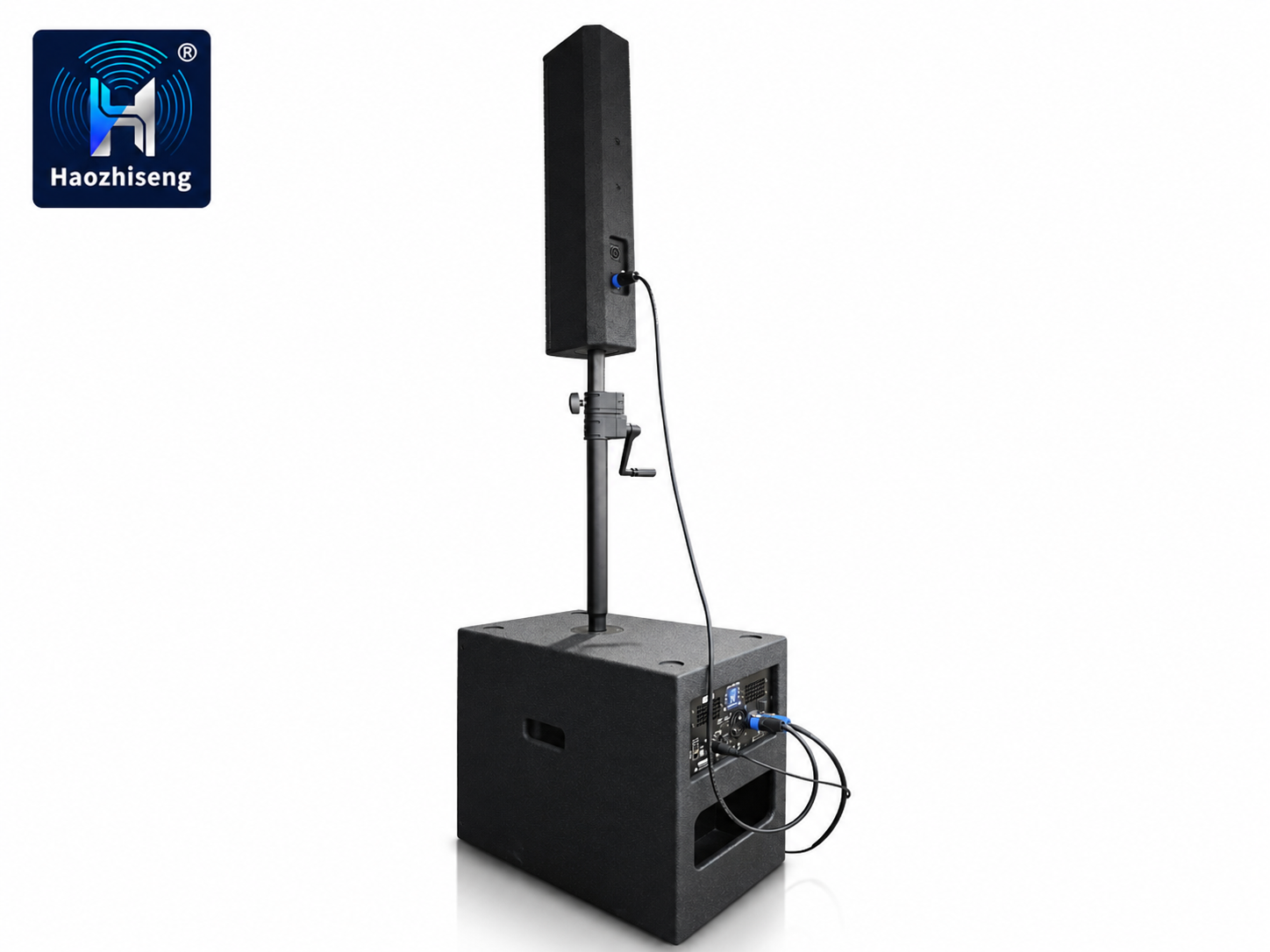 CS445 & CS12SUB 4 × 4.5-Inch Self-Powered Column PA Speaker System with Active 12-Inch Subwoofer