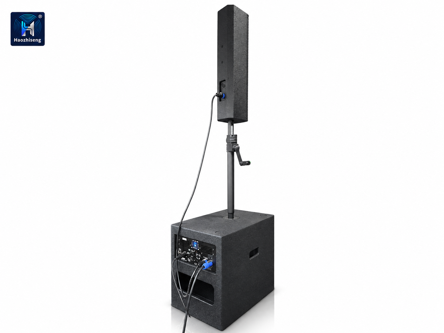 CS445 & CS12SUB 4 × 4.5-Inch Self-Powered Column PA Speaker System with Active 12-Inch Subwoofer