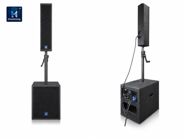 CS445 & CS12SUB 4 × 4.5-Inch Self-Powered Column PA Speaker System with Active 12-Inch Subwoofer