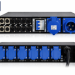 Customizable 6-Way Rack-Mount Power and Audio Signal Distribution Unit