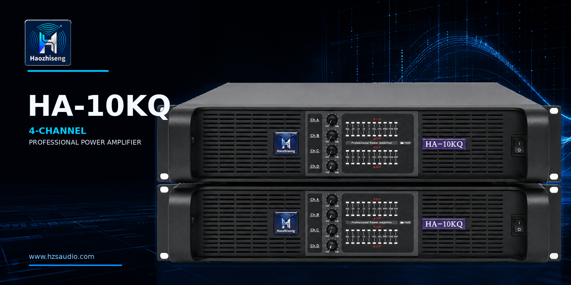 HA10KQ 10000W 4-Channel Professional Audio Power Amplifier