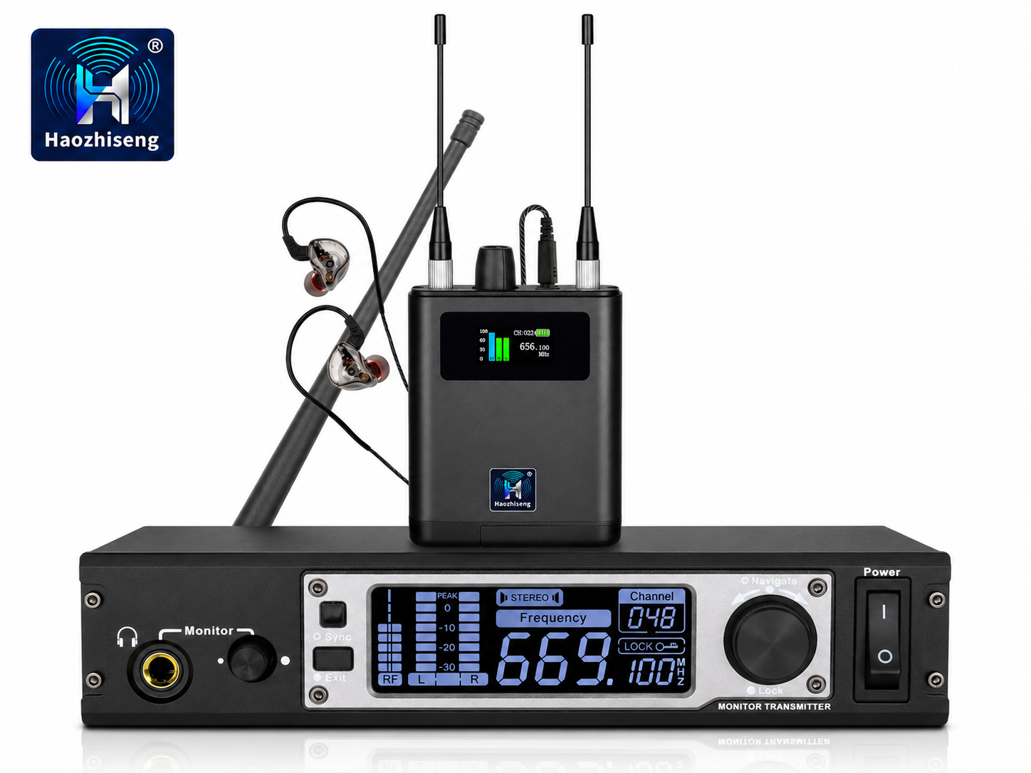 HZS-EM600 Professional UHF Wireless In-Ear Monitor System
