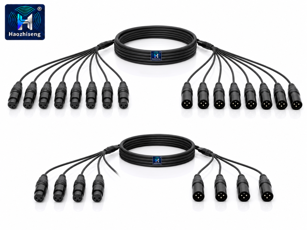 LG-F003 Multi-Channel XLR Audio Snake Cable for Studio and Live Sound Systems
