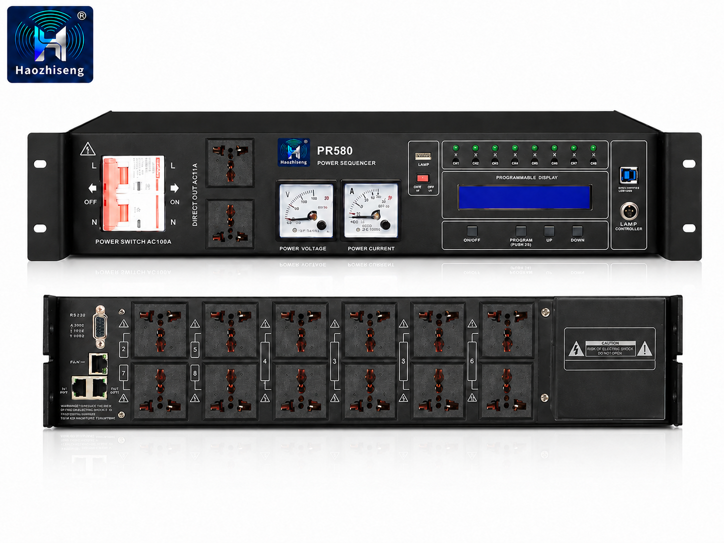PR580 8-Channel Single-Phase Digital Programmable Power Sequencer