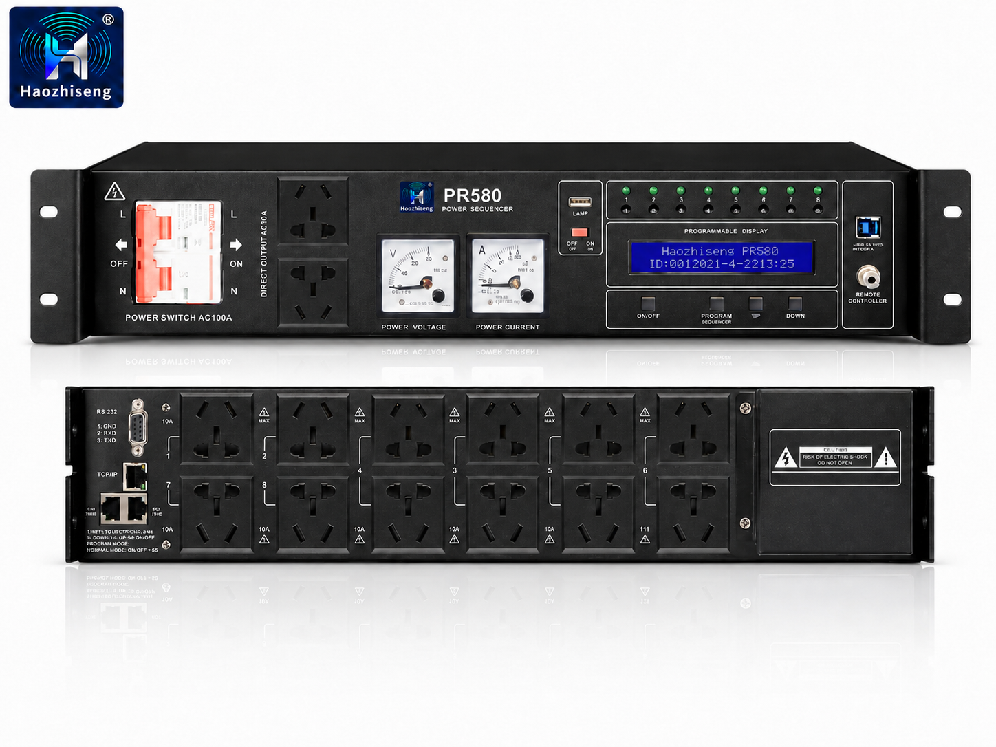PR580 8-Channel Single-Phase Digital Programmable Power Sequencer