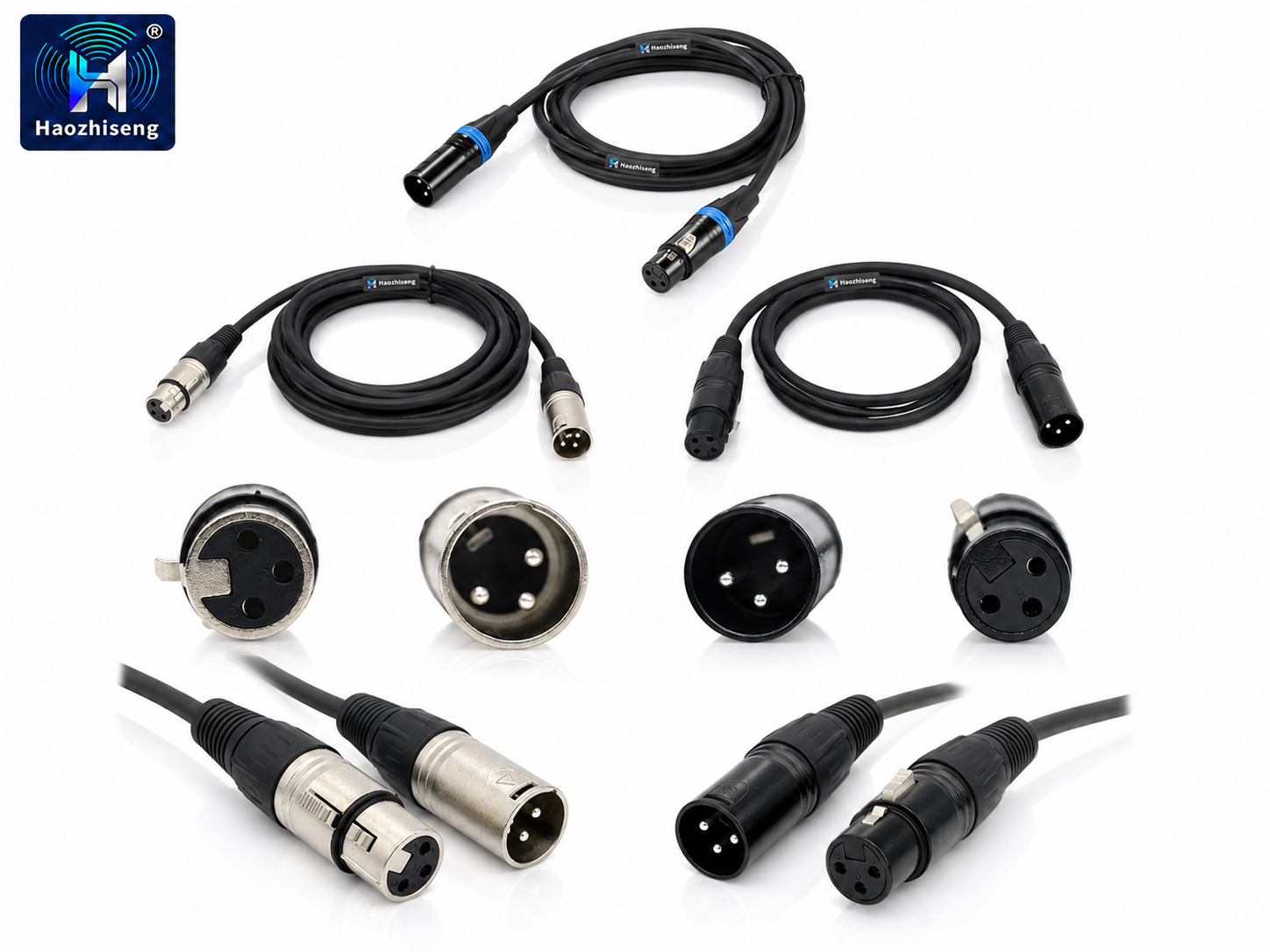 Professional DMX Signal Cable with Custom Connector and Length Options