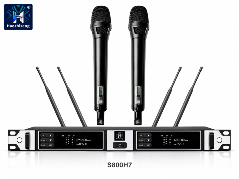S800H7 Dual-Channel True Diversity UHF Wireless Microphone System