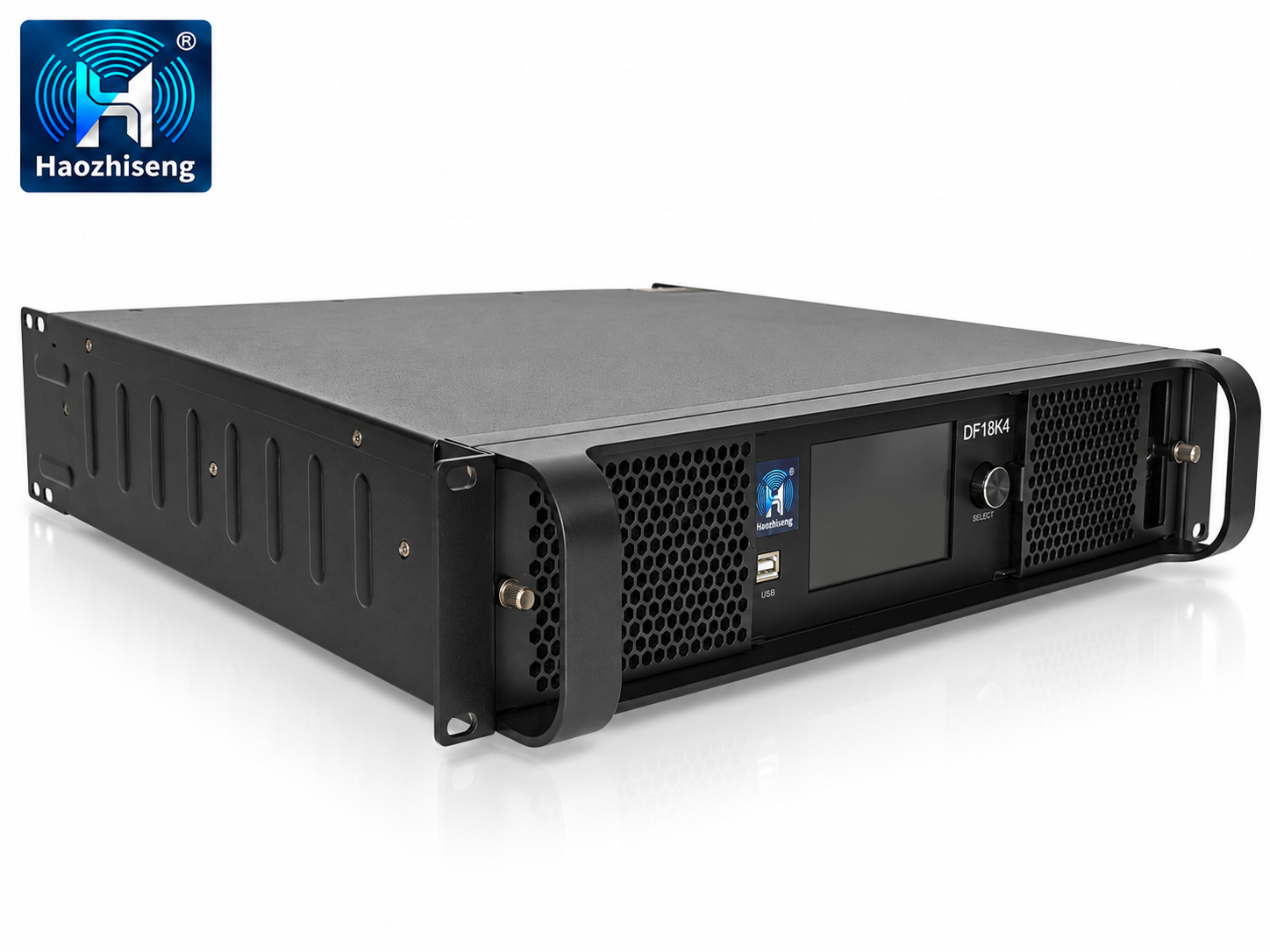 DF18K4 18000W 4-Channel Class D DSP Power Amplifier with Dante, FIR and Touchscreen
