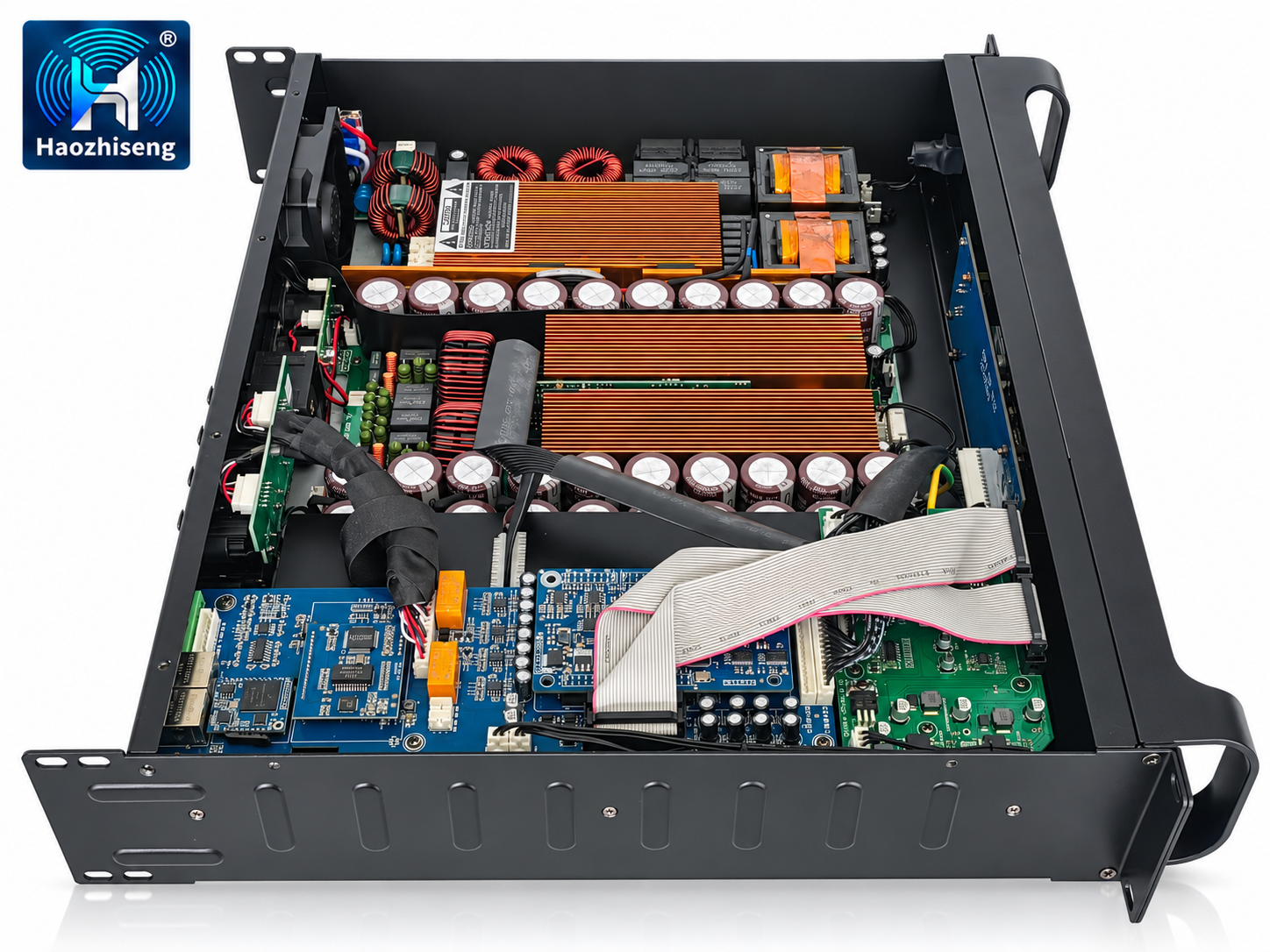 DF18K4 18000W 4-Channel Class D DSP Power Amplifier with Dante, FIR and Touchscreen