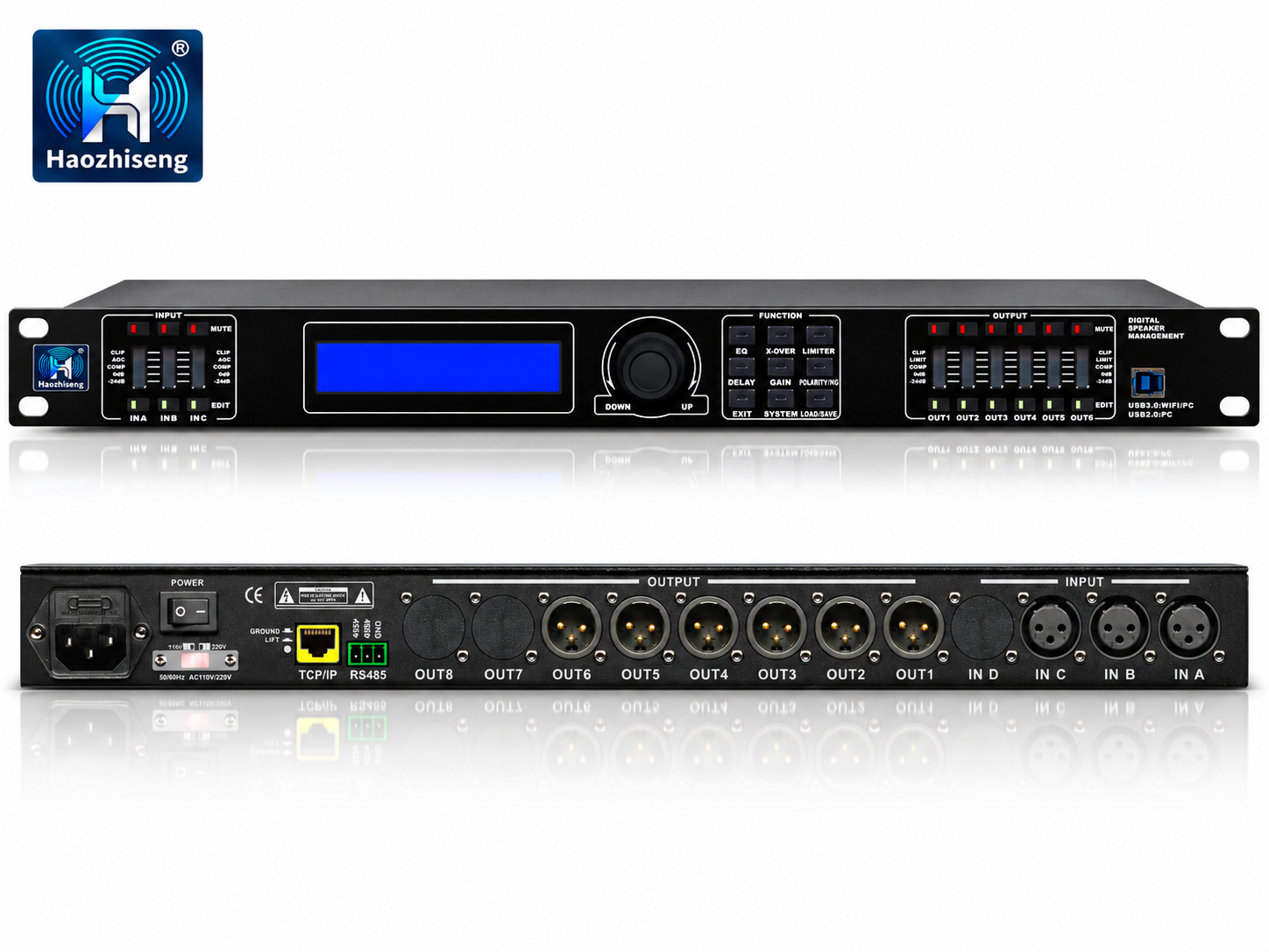 DP36+ 3-Input 6-Output Professional DSP Loudspeaker Management Processor