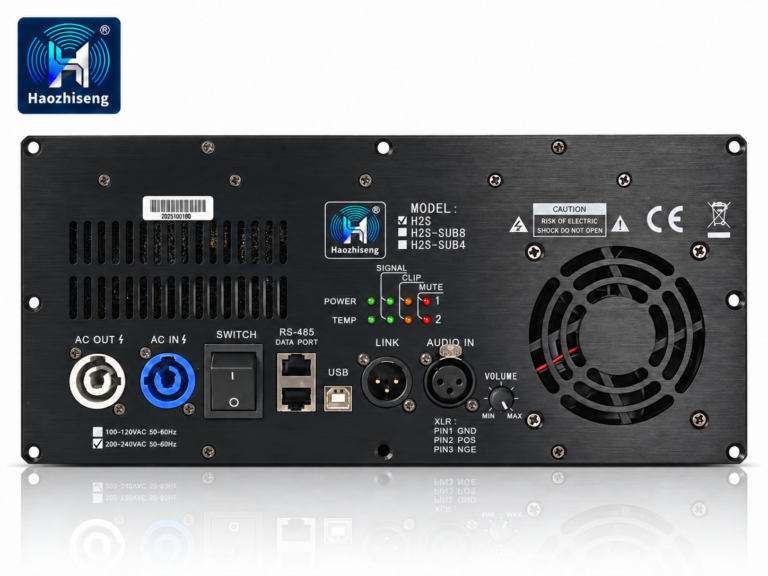 H2S Series 2-Channel Class-D DSP Plate Amplifier Module – Up to 2 × 900W