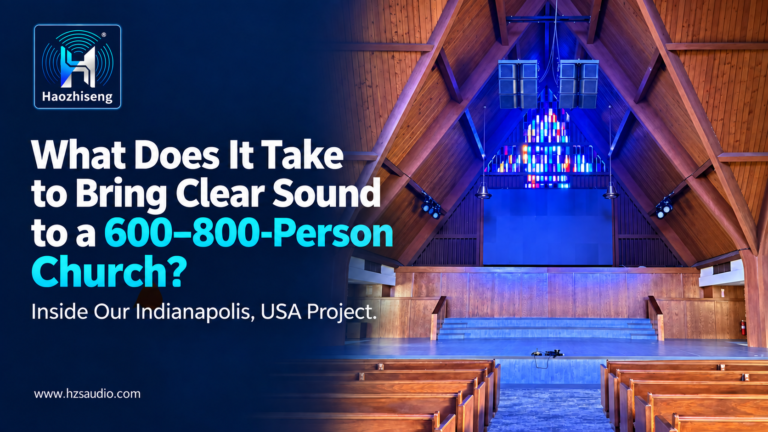 What Does It Take to Bring Clear Sound to a 600–800-Person Church? Inside Our Indianapolis, USA Project.