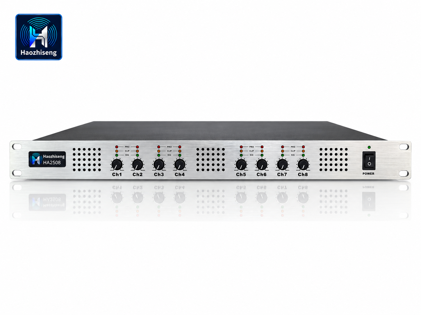 HA2508 8-Channel 8×450W Class-D Power Amplifier for Professional Audio Systems