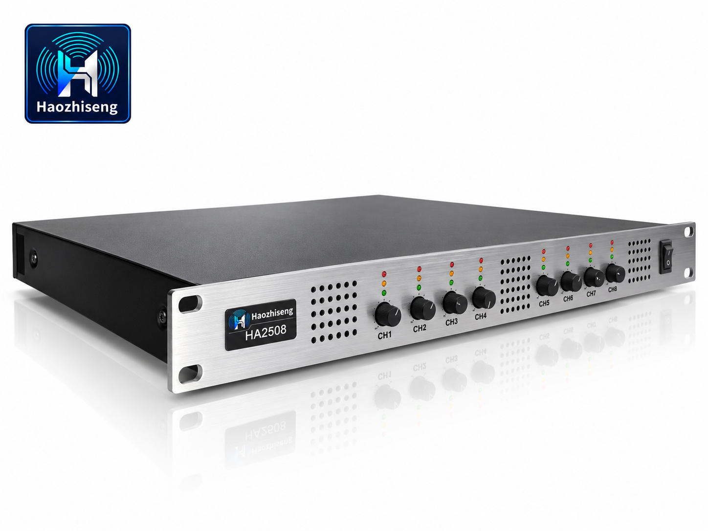 HA2508 8-Channel 8×450W Class-D Power Amplifier for Professional Audio Systems